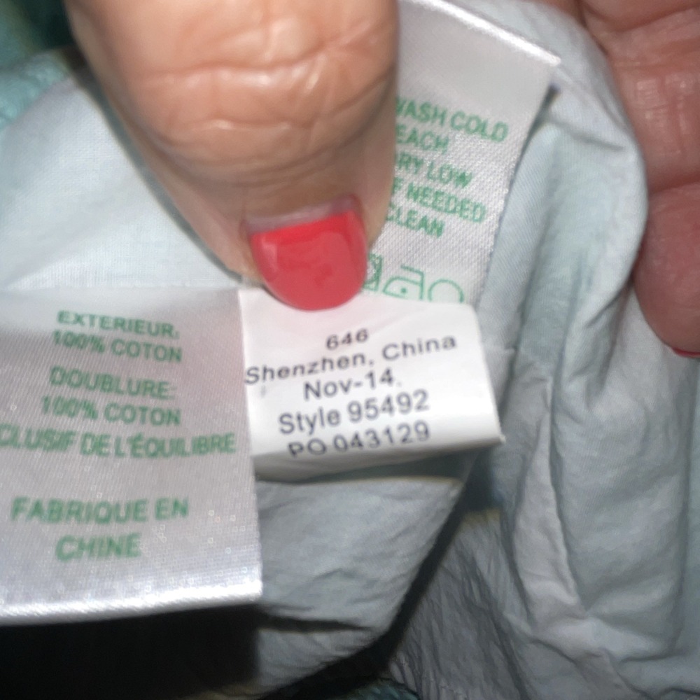 Lilly Pulitzer Bay Dress Size 0 Aqua Blue Textured Shift Embroidered Neckline - Picture 7 of 10